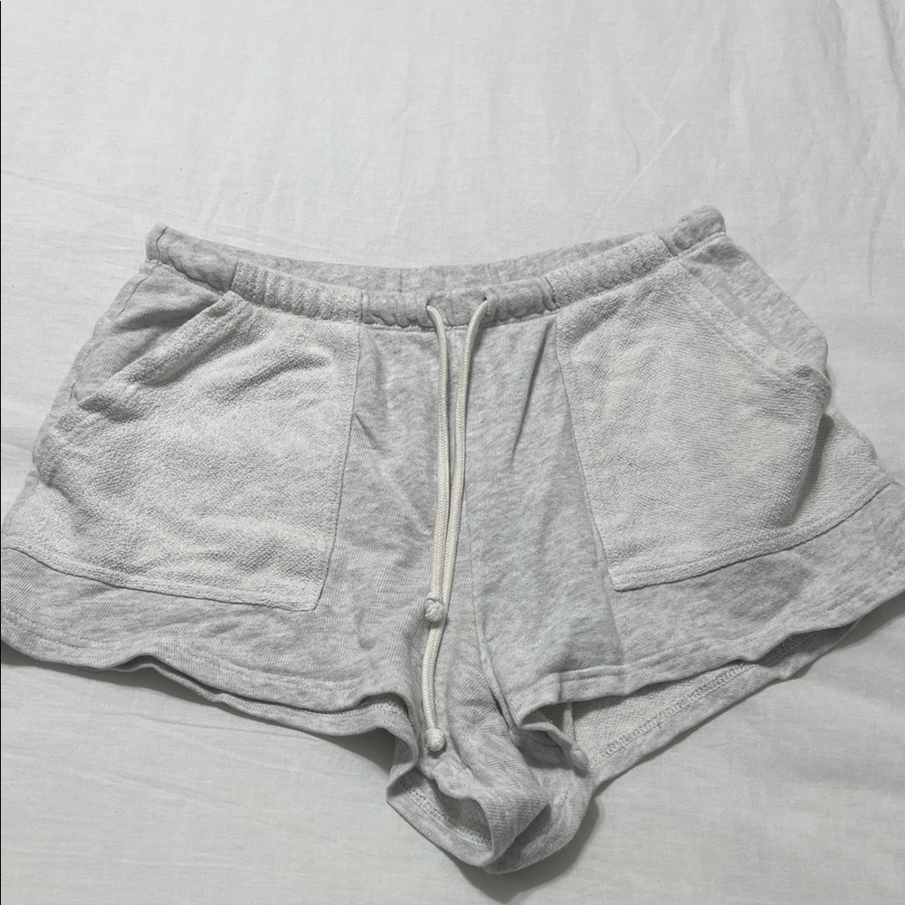 Aerie Light Gray Lounge Shorts